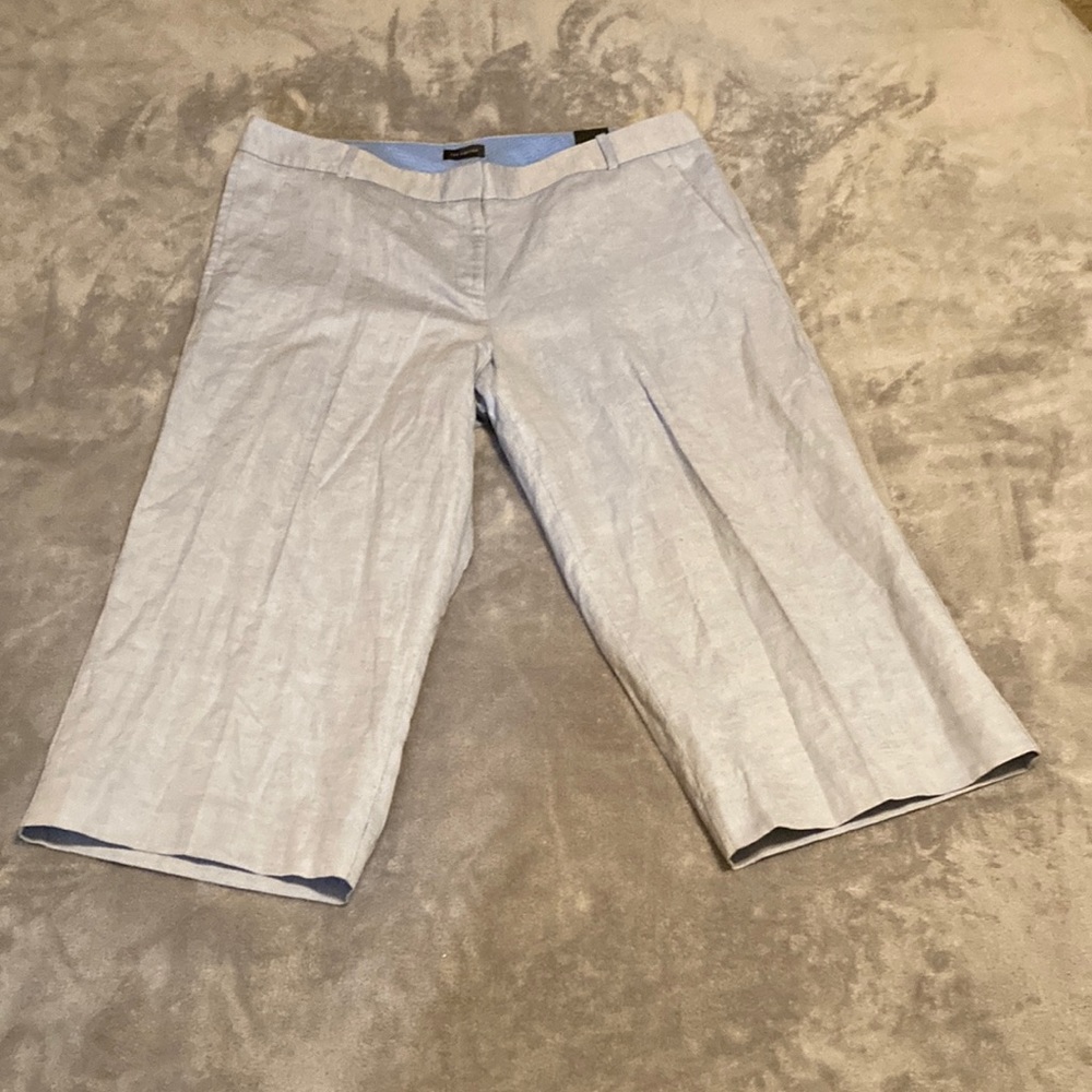 NWT THE LIMITED Pants Modern Crop Women’s Size 16  Linen & Cotton Blend